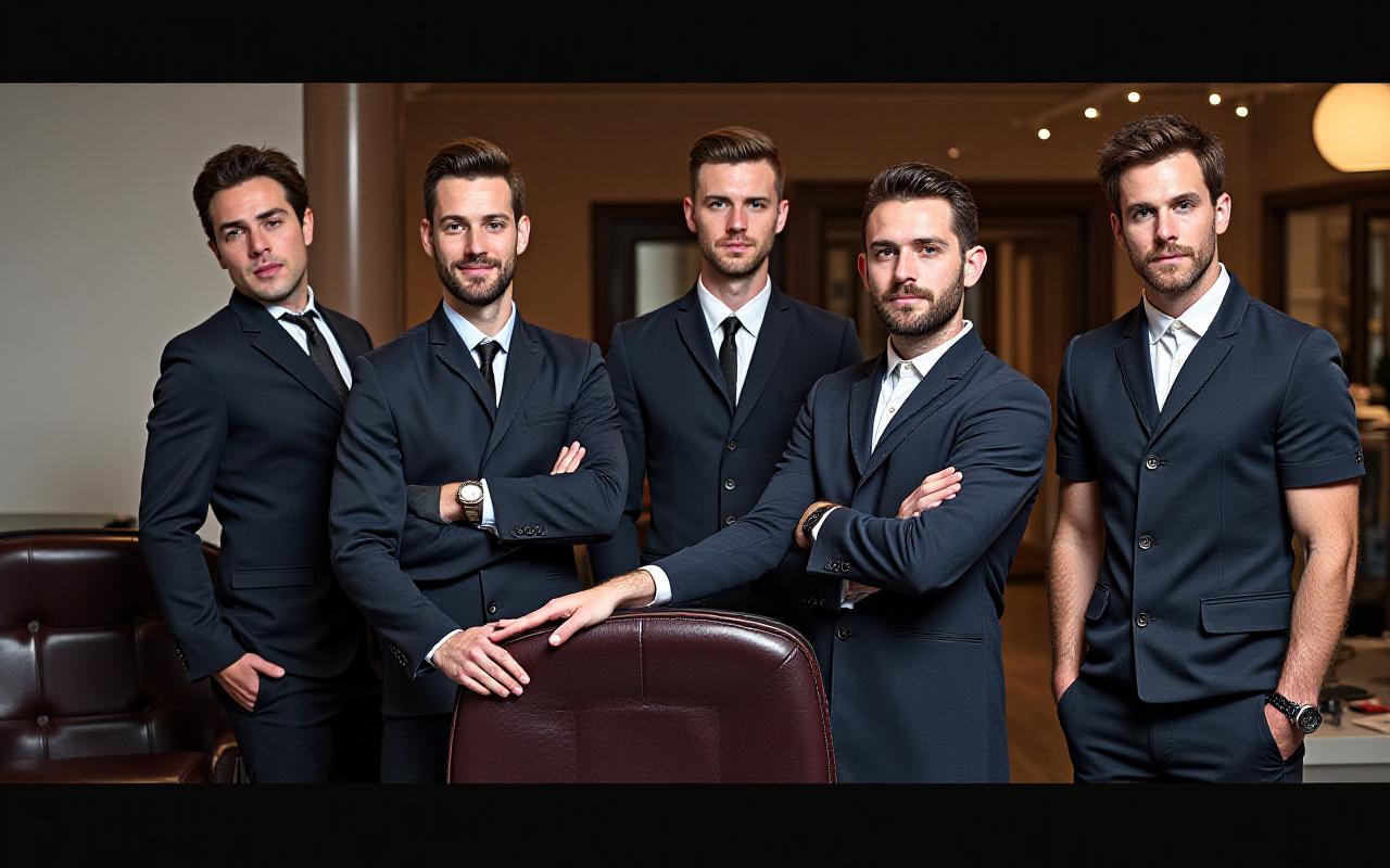 L'équipe Rive Gauche au travail dans le salon